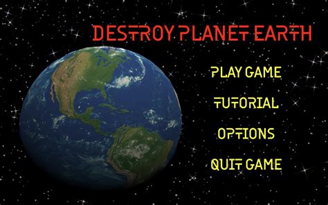 destroying earth game